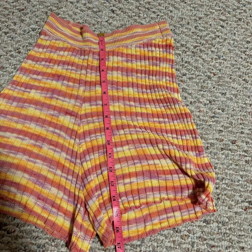 Free People Aquarius Knot Crochet Sweater Shorts- Size Small